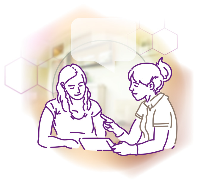 Illustration consultation with the expert