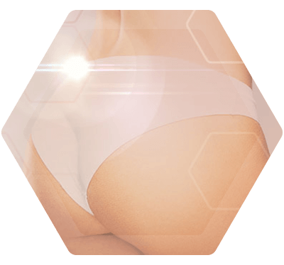 glatter Frauen Po ohne Haare dank