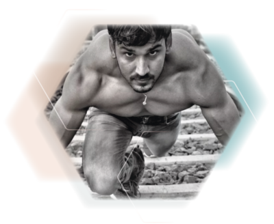 Strong Man Photo successful muscle training