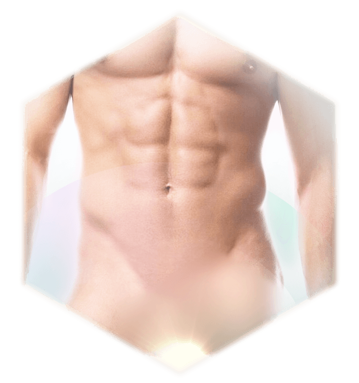 Man frontal crotch focus