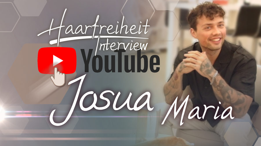 Linkbild zum Youtube-Video - Interview mit Josua Maria über die dauerhafte Haarentfernung