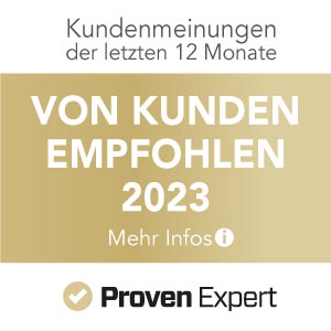 Auszeichnung Proven Expert Kundenmeinungen 2023